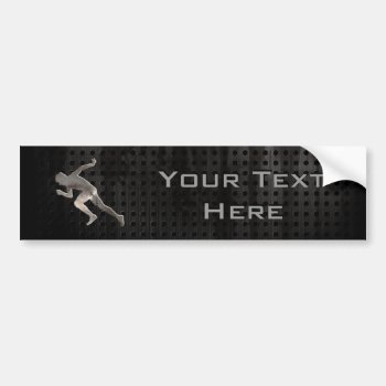 Running; Cool Bumper Sticker by SportsWare at Zazzle