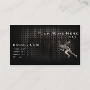 Running; Cool Business Card by SportsWare at Zazzle