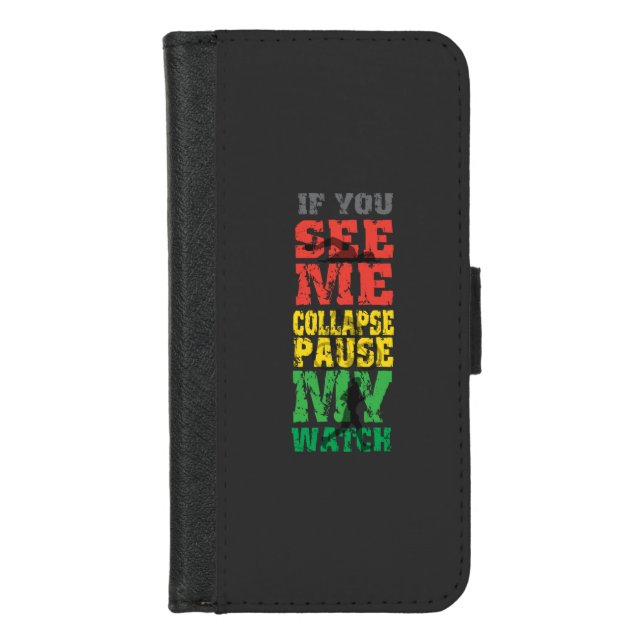 Running Cycling Gift iPhone Wallet Case (Front)