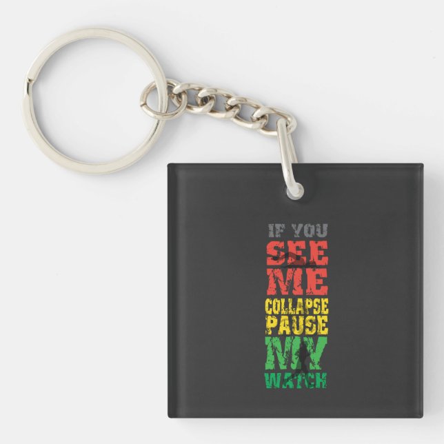 Running Cycling Gift Keychain (Front)