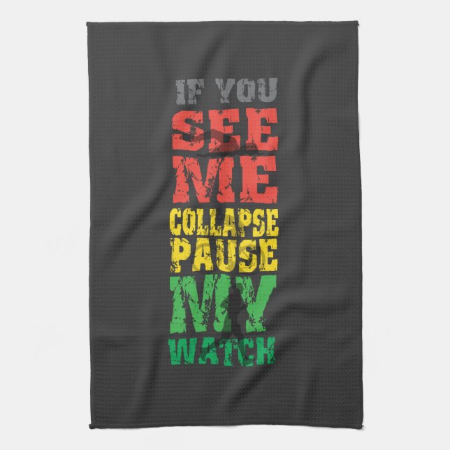 Running Cycling Gift Kitchen Towel (Vertical)