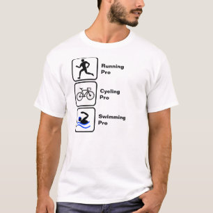 Running, Cycling, Swimming Triathlon T-Shirt