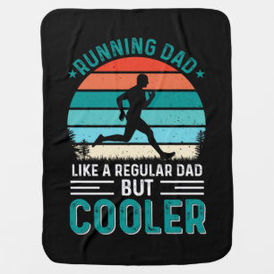 Running Dad Baby Blanket