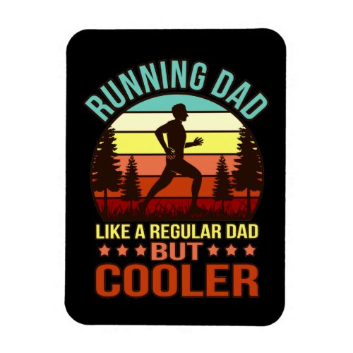 Running Dad Definition Half Marathon Runner Fitnes Magnet