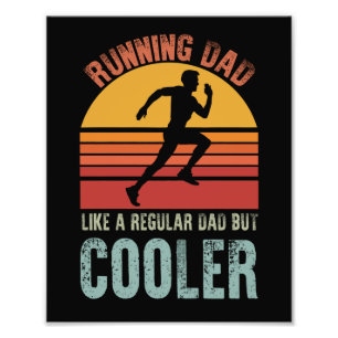 Running Dad Fathers Day Gift Marathon Runner Dad Photo Print