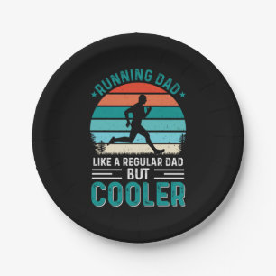 Running Dad Paper Plates