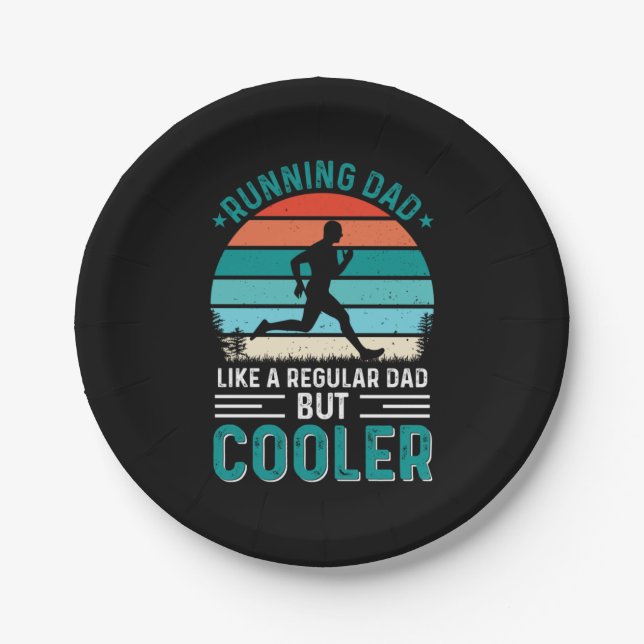 Running Dad Paper Plates (Front)