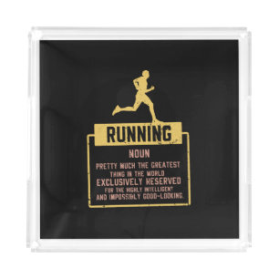 Running Definition Acrylic Tray