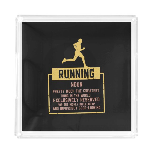 Running Definition Acrylic Tray (Front)