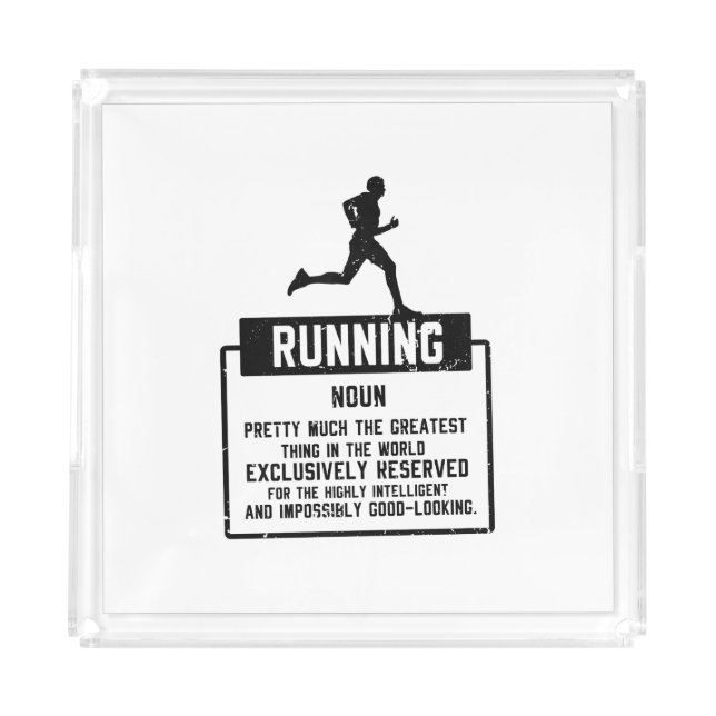 Running Definition Acrylic Tray (Front)