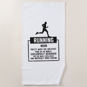 Running Definition Beach Towel