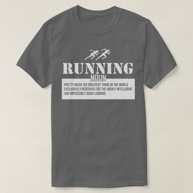 Running definition Cross country runner track runn T-Shirt (Design Front)
