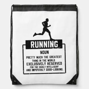 Running Definition Drawstring Bag