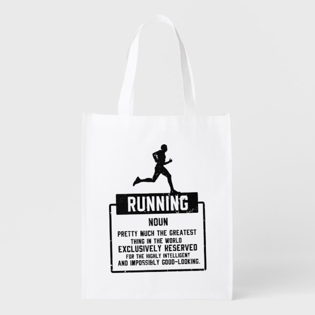 Running Definition Grocery Bag (Front)