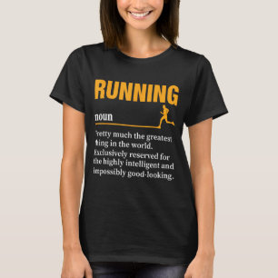 Running Definition Humor Marathon Funny Athlete Ru T-Shirt