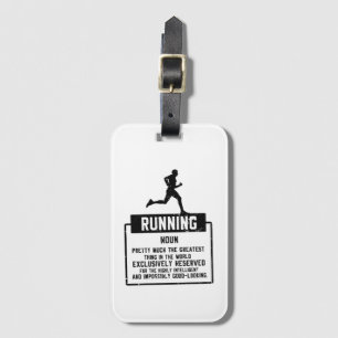 Running Definition Luggage Tag