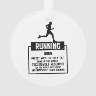Running Definition Ornament