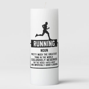 Running Definition Pillar Candle