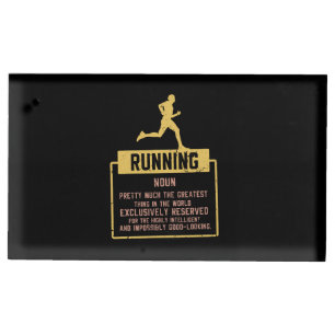 Running Definition Place Card Holder