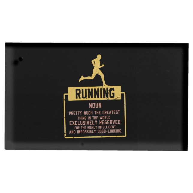 Running Definition Place Card Holder (Front)