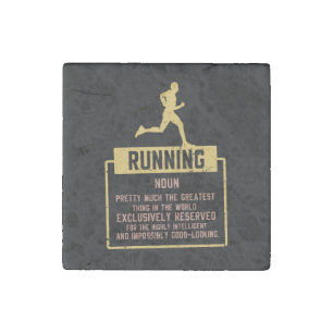 Running Definition Stone Magnet