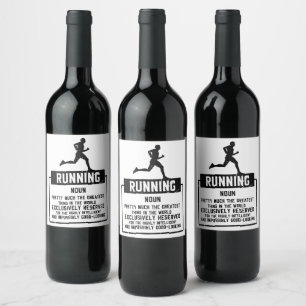 Running Definition Wine Label