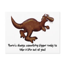 Running Dinosaur Postcard