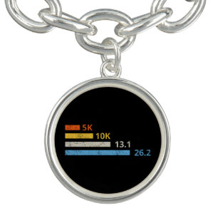 Running Distances I - 5K 10K 13.1 26.2 Marathoner Bracelet