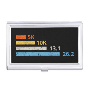 Running Distances I - 5K 10K 13.1 26.2 Marathoner Business Card Case
