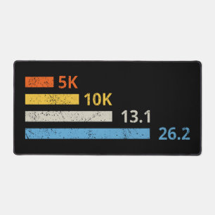 Running Distances I - 5K 10K 13.1 26.2 Marathoner Desk Mat
