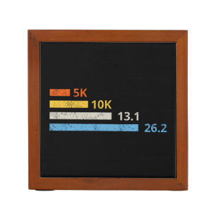 Running Distances I - 5K 10K 13.1 26.2 Marathoner Desk Organizer