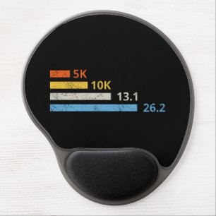 Running Distances I - 5K 10K 13.1 26.2 Marathoner Gel Mouse Pad