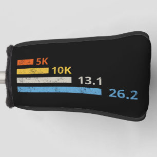 Running Distances I - 5K 10K 13.1 26.2 Marathoner Golf Head Cover