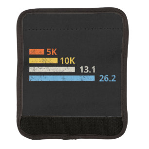 Running Distances I - 5K 10K 13.1 26.2 Marathoner Luggage Handle Wrap