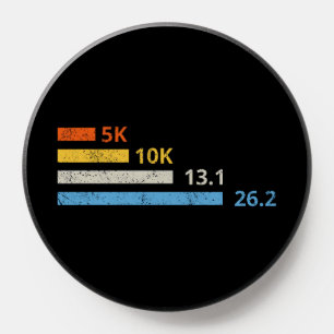 Running Distances I - 5K 10K 13.1 26.2 Marathoner PopSocket