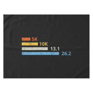 Running Distances I - 5K 10K 13.1 26.2 Marathoner Tablecloth