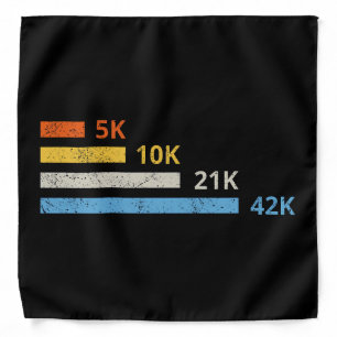 Running Distances II - 5K 10K 21K 42K Marathoner Bandana