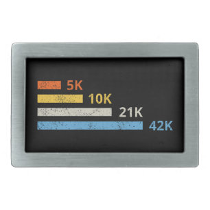 Running Distances II - 5K 10K 21K 42K Marathoner Belt Buckle