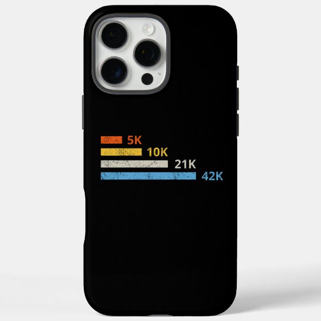 Running Distances II - 5K 10K 21K 42K Marathoner Case-Mate iPhone Case (Back)