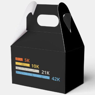 Running Distances II - 5K 10K 21K 42K Marathoner Favor Boxes