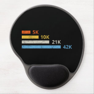 Running Distances II - 5K 10K 21K 42K Marathoner Gel Mouse Pad