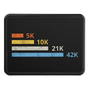 Running Distances II - 5K 10K 21K 42K Marathoner Hitch Cover