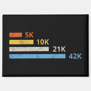 Running Distances II - 5K 10K 21K 42K Marathoner Magnet