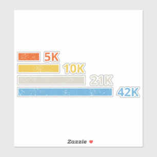 Running Distances II - 5K 10K 21K 42K Marathoner Sticker