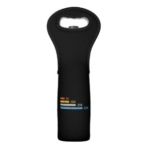 Running Distances II - 5K 10K 21K 42K Marathoner Wine Bag