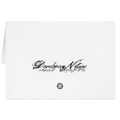 Running Doe Card (Back Horizontal)