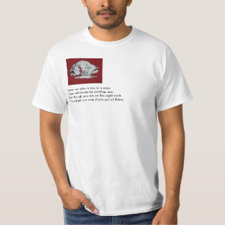 Running Dog and Man T-Shirt