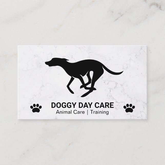 Running Dog | Animal Services Business Card (Front)