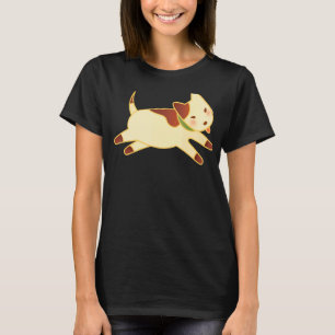 Running Dog In Brown Cute T-Shirt