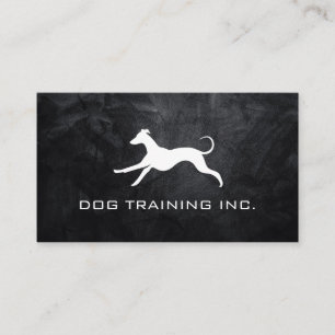 Running Dog Logo Animal Trainer Business Card